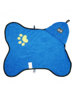 Mikrofibra Pet Kąpieli Ręcznik Szybkoschnący Ręcznik Chłonne Haft Paw Kot Puppy Grooming Pet Produkty Dla Psów Kotów