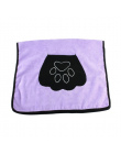 Pet Suszenie Ręczników Ultra chłonne Pies Kąpieli Ręcznik Z Mikrofibry 86*49 cm Miękki Materiał Z Mikrofibry Paw Print Kąpieli r