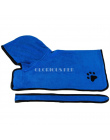 XS-XL Pies Szlafrok Ciepłe Ubrania Dla Psów Super Chłonne Pet Suszenia Ręcznik kąpielowy ręcznik Hafty Łapa Kota Kaptur Pet Groo