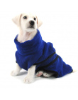 Pies Szlafrok Ciepłe Ubrania Dla Psów Super Chłonne Suszenie Ręczników dla Złoty Teddy Niebieski Ręcznik kąpielowy XS-XL Pet Sup