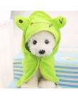 Cartoon Zwierzęta Kąpieli Ręcznik Zabawny Pies Koc dla Yorki Puppy Psy Koty Super Chłonne Szlafrok Garnitur Odzież Pies Chihuahu