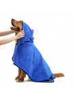 MySudui Chłonne Szybkie Suche Pet Dog Ręcznik kąpielowy Szlafrok Kot Suszenie Ręczników Z Mikrofibry Ciepłe Ubrania Dla Psów Paw