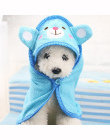 Słodkie Zwierzęta Pies Kot Miękki Ręcznik Suszenia Ręcznik Do Kąpieli Domowych pies Kot Swetry Szlafroki Pet Dog Puppy Super Chł