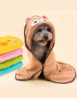 3 Rozmiar. Cartoon Zwierząt Kapturem Pies Kot Czyszczenia Konieczne Pet Suszenie Ręczników. Super Chłonne Pies Kąpieli Szlafroki