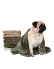 Flanela Koc Dywan Chłonne Ręczniki Ręcznik Psa Pet Supplies Szybkie Suche Ręczniki Szlafroki Dla Puppy Kot Kawy Beżowy Zielony