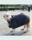Pies Zwierzęta Odzież HQ Super Chłonne Szlafrok Pet Suszenie Ręczników haft Łapa Kota Kaptur Zwierzę Ręcznik kąpielowy Grooming 