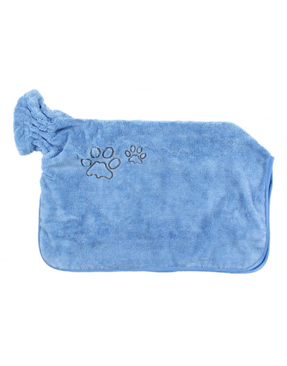 Pies Zwierzęta Odzież HQ Super Chłonne Szlafrok Pet Suszenie Ręczników haft Łapa Kota Kaptur Zwierzę Ręcznik kąpielowy Grooming 