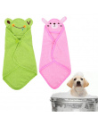 S/M/L Suszenie Ręczników Cartoon Pet Dog Puppy Ręcznik kąpielowy Szlafrok Chłonne Prysznic Koc dla Małych Psów zwierzęta Pet Pro