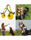 7/9 CM Pet Dog Training Toy Ball Niezniszczalny Stałe Kule Gumowe Liny Chew Zagraj Zgryz Fetch Toy z Carrier Ugryź Resistant spr