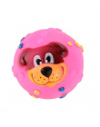 Funny Pet Dog Ball Toy Dog Twarzy Dźwięku Piszczki Zabawki Miękkie Gumowe Chew Dźwięku Ball Zabawki