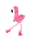Hot Dog Zabawki Miękkie Nadziewane Pink Flamingo Krzyczy Psa Zabawki Dla Małych Dużych Psów Dźwięk Puppy Toy Pluszowe Squeak Fla