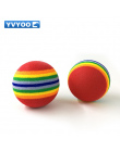 YVYOO Kolorowe EVA Rainbow ball Cat Kitten Pet supplies bouncy ball Pet Supplies Dog toy ball 2 sztuk/partia D67
