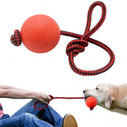 Solidna Gumowa Dog Chew Zabawki Pet Ball Holownik Zabawka Czyszczenia Zębów żucia Puppy Pet Zabawka Dla Zagraj Szkolenia Z Tug U