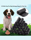 20 rolki/300 sztuk Dog Poop Bag Czarny Czerwony Różowy Niebieski Zwierzęta Poop Torby Pies Kot Odpadów Pick Up czyste Torba Dla 