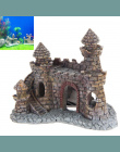 Żywica Cartoon Zamek Akwarium Dekoracje Zamek Wieża Ozdoby Fish Tank Akwarium Akcesoria Dekoracji