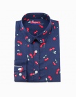 Cherry Dioufond Nowy Floral Vintage Bluzka Z Długim rękawem Turn Down Collar Shirt Blusas Feminino Panie Bluzki Damskie Topy Mod