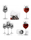 1 sztuk Fajne Projekt Wine Glass Horror Kubek Czaszki Czara Idealny Prezent Czaszki Dla Miłośników Halloween Theme Stron Darmowa