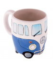 400 ml Kreatywny Ręcznie Malowanie Podwójne Autobus Kubki Retro Ceramiczny Kubek Mleka Do Kawy Kubek Herbaty Drinkware Novetly P