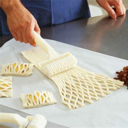Wysoka Jakość Pie Pizza Pieczenia Narzędzia Pieczenia Tłoczenie Wałek Do Ciasta Cookie Cutter Ciasto Z Tworzywa Sztucznego Kraty