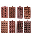 DIY silikonowe do pieczenia stabilne 15 otwory okrągłe silikonowe formy czekoladowe galaretki pudding formy formy silikonowe ice