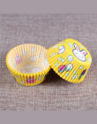 100 SZTUK Babeczki Papierowe Pudełka Cupcake Obwolut Pieczenia Kubki Przypadki Muffin Ciasto Puchar Ciasto Dekorowanie Narzędzia