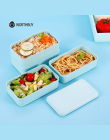 WORTHBUY Japoński Mikrofalowa Lunch Box Dla Dzieci Przenośne Szczelne Szkoły Bento Box Słomy Pszenicy Dzieci Żywności Pojemnik B