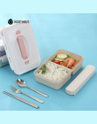 WORTHBUY Japoński Plastikowe Pudełko Bento Przenośne Dzieci Mikrofalowa Lunch Box Z Przegródkami BPA DARMO Słomy Pszenicy Żywnoś