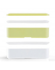 3 Kolory 1000 ml Podwójna Warstwa Lunch Box Lunchbox Pojemnik Do Przechowywania Żywności Kuchenka Mikrofalowa Bento box Obiadowy