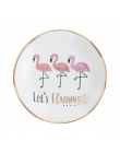 Małe Hamsa Słońce Ręcznie Flamingo Kaktus Ananas Ceramiczne Dish Plate Dekoracyjne Biżuteria Ozdoba Danie Naszyjnik Przechowywan