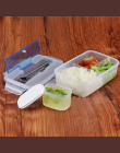 1000 ml Mikrofalowa Lunch Box Ecofriendly Zewnątrz Przenośne Mikrofalowa Lunch Box z Miska Zupy Pałeczki Pojemniki Do Żywności 1