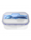 1000 ml Mikrofalowa Lunch Box Ecofriendly Zewnątrz Przenośne Mikrofalowa Lunch Box z Miska Zupy Pałeczki Pojemniki Do Żywności 1