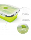 Silikonowe Składane Bento Lunch Box Silikonowe Pole Żywności Pojemniki Do Przechowywania Żywności Utrzymanie świeżego Mikrofalów