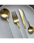 Gorąca Sprzedaż 4 sztuk/zestaw White Gold europejskiej nóż Obiadowy 304 Ze Stali Nierdzewnej Zachodniej Sztućce Zestaw Kuchnia Ż