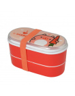 6 kolory Cartoon Przenośny Lunch Box Kuchenka Mikrofalowa Pudełka Bento Lunch Przechowywania Pojemnik Dziecko Dzieci Lunchbox Ek