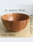 Duża miska zupy drewna tigela handmade zdrowej żywności pojemniki obiad naczynia rocznika sałatka ryż Japoński styl zastawy stoł