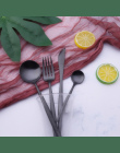 Gorąca Sprzedaż 4 sztuk Wolframu kolor europejski Obiadowy nóż 304 Ze Stali Nierdzewnej Zachodniej Sztućce Kuchnia Żywności Stoł