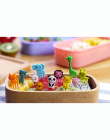 10 sztuk/zestaw Animal Farm mini cartoon owoców widelec znak żywicy owoce wykałaczka bento lunch dla dzieci dekoracyjne z tworzy