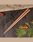 Handmade Japoński Naturalne Kasztan Drewna Pałeczki Zestaw Wartość Prezent Sushi Chińskie jedzenie Krawat linii