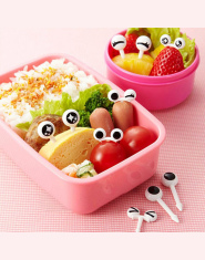 10 sztuk/paczka Śliczne Oczy Owoców Widelec Plastikowe Owoce Pick Dzieci Bento Lunch Przekąski Ciasto Deser Wykałaczki Kuchenne 