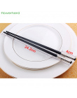 1 Pair Luksusowe Domowe sushi pałeczki Pałeczki Stołowe Naczynia Aluminiowe czarne Chiński Styl na prezent (24.2 cm)