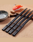 1 para Japoński pałeczki Stopu Antypoślizgowe Sushi Food kije Chop Sticks Zestaw Chiński Prezent palillos japoneses wielorazowe 