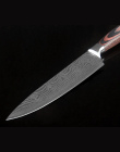 Wysokiej jakości 8 "cal Utility Chef Noże Imitacja Damaszku stali Santoku Noże kuchenne Ostre Tasak Krojenie Noże Nóż Prezent