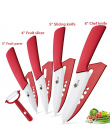 Noże ceramiczne noże Kuchenne 3 4 5 6 cal nóż Szefa Kuchni Gotować Zestaw + obierak białym cyrkonu blade Multi- uchwyt kolor Wys
