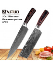 XITUO 8 "calowy japoński Imitacja wzór Santoku kucharz nóż Ostry Damaszek noże kuchenne Krojenie Tasak narzędzie EDC Noże