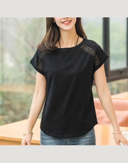 Bawełna Lato Bluzki Koronki Batwing Rękawem Koszule Dla Kobiet Topy Koszulki Plus Size Kobiet Odzież Koreański 2018 Blusas Kobie