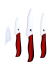 Dobra jakość ceramiczne noże okrawki utility odcinanie noże trzy częściowy zestaw noże kuchenne nowy nabytek czerwony ceramiczne