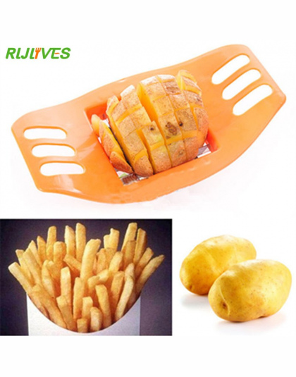 RLJLIVES 1 Pc Ziemniaków Slicer Cutter Chopper Chips Dokonywanie Narzędzie Ze Stali Nierdzewnej Francuski Fry Fries Cutter Ziemn