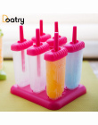 6 Sztuk Lody Popsicle Formy Narzędzia Kuchenne Wielokrotnego Użytku DIY Mrożone Ice Cream Pop Formy Do Pieczenia W Kształcie Pro