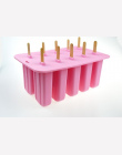 WOWCC 1 pc Dzieciństwa Silikonowe Lody Kostki Z Pokrywą Tacy Popsicle Formy Wielokrotnego Użytku Pop Lolly Mrożone Formy Pan Kuc