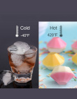 NOWY 4 Wnęka Diament Kształt 3D Ice Cube Mold Maker Bar Party Chocolate Mold Narzędzia Kuchenne Silikonowe Tace, Świetny Prezent